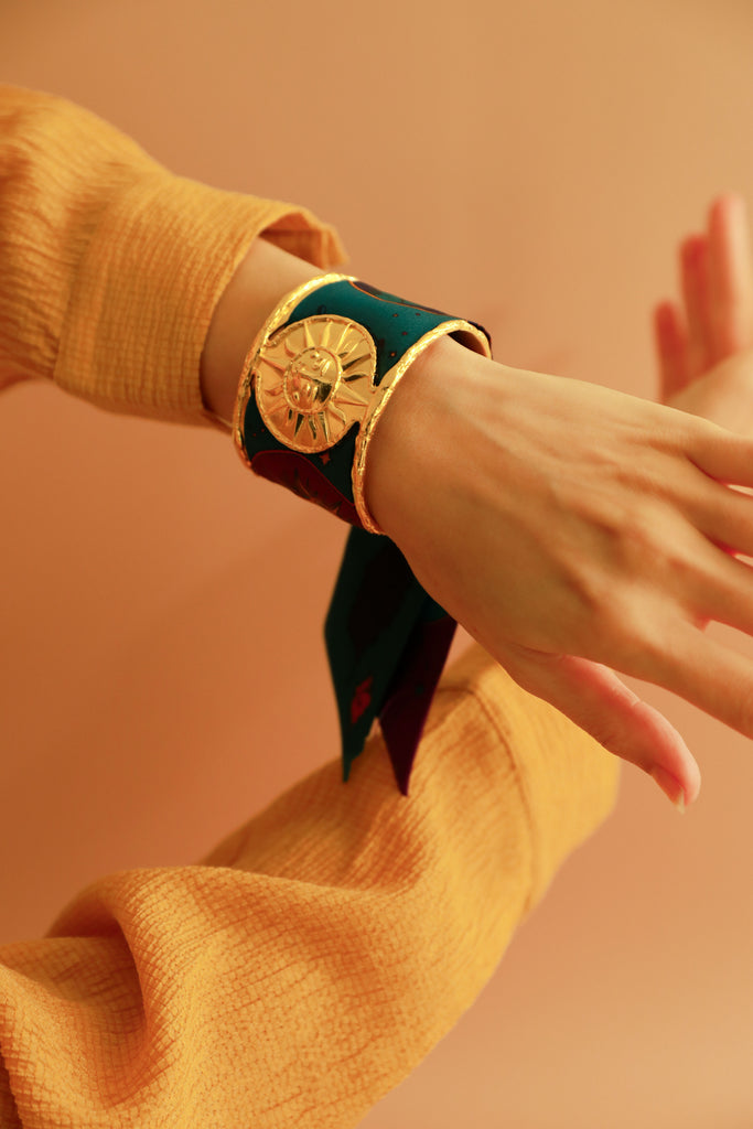 Soleil bracelet with ribbon